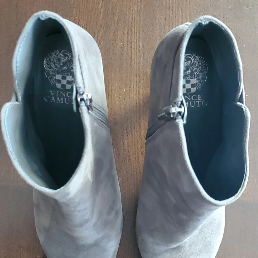 Vince Camuto gray suede booties - Picture 7 of 11